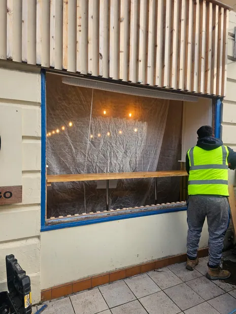 Completed commercial shopfront installation by UK Shopfronts