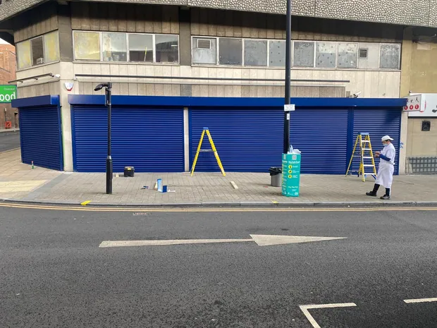 Completed commercial shopfront installation by UK Shopfronts