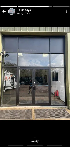 Completed commercial shopfront installation by UK Shopfronts